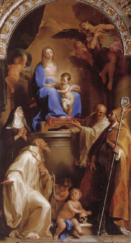 Pompeo Batoni The Virgin and Child with real Fupiyeluo, Kasituola, Ford, Rudolf Norge oil painting art